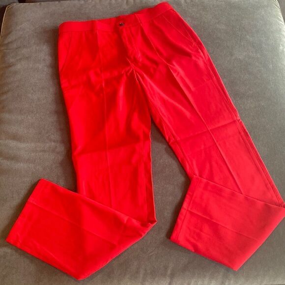 Men’s or Teen Red Flat Fronted Dress Pants Prom Party Formal Size 31 NWT - Picture 3 of 9